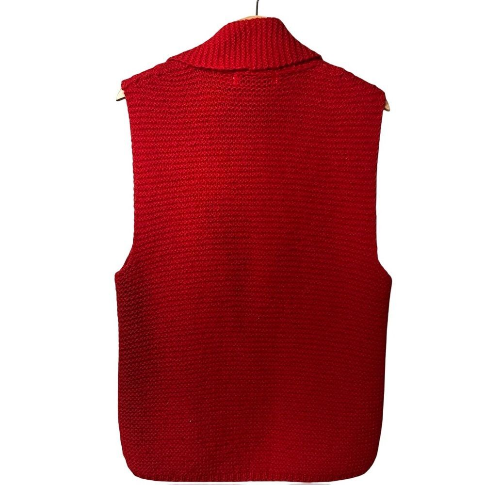 Vintage Cambridge Spirit Womens Shetland Wool Knit Vest Size M Preppy Academia - Picture 4 of 9